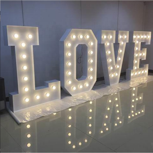 CARREYSIGN Custom Led Big Marquee Letter Lighting Love Light Up Letters For Wedding Party
