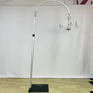 Wedding Arch Background Decoration Metal Arch Stand Hanging Chandeliers Wedding Backdrop Arch Stand Decoration