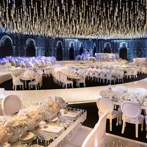 Crystal Wedding Water Drop Crystal Ceiling Lighting Decoration Chandelier Wedding Party Decor