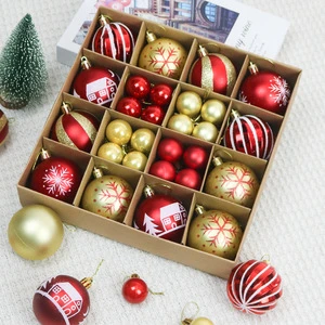 Xmas Tree Party Decorations Plastic Christmas Tree Hanging Pendants Ball Decorations Christmas Ball Ornaments