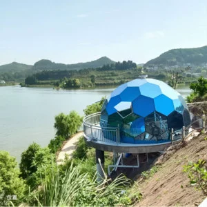 Geodesic Clear Waterproof Glamping Dome Tent Luxury Outdoor Resort Glass House Trade Show Event Wedding Garden Pavilion