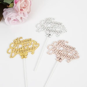 Three-dimensional English Birthday love Cake Decoration Dessert Table Party Insert Cake Cake Decoration Supplies