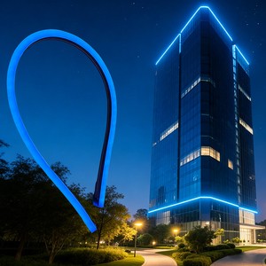 LFB1617-1 Custom Flexible Silicone IP67 Waterproof Outdoor Landscape Led Strip Light Building Facade Neon Light For Hotel School