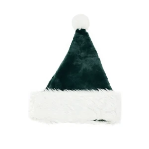 High Quality Christmas Xmas Soft Hat Santa Claus Red Short Plush Hat Merry Christmas Decor Gift