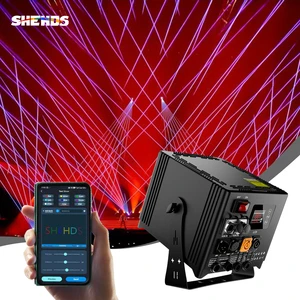 SHEHDS 6W IP65 Stage Laser LED 3d Animation RGB Laser Light For Outdoor Wedding Disco Club