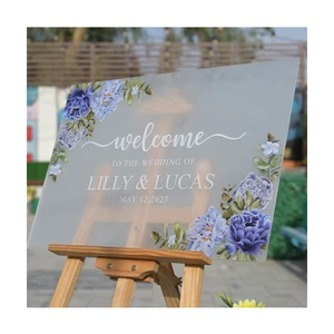 Customized Clear Wedding Welcome Unplugged Ceremony Sign Acrylic Wedding Perspex Signs Acrylic Welcome Sign Bridal Shower