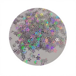 7mm Colorful Plastic Loose Sequins Paillettes Stars Holographic Hollow Nail Art Manicure Wedding Decoration Promotional Party