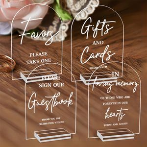 Modern Acrylic Wedding Signage for Ceremony and Reception Place Cards & Table Numbers Guest Book & Gifts Sign Wedding Signs