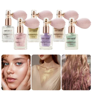 Glitter Highlighting Powder,Face Contouring,Long-Lasting Sweat-Proof Stage Makeup,Body and Face Spray for Face and Body Cosmetic