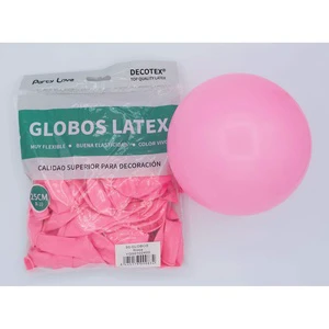 Party Love Decotex Latex Durable Round Adult Birthday Vivid Color 25Cm Pink R10 Balloons Decoration