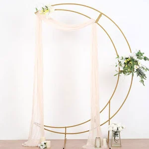 Custom Gold Color Arch Backdrop Decorative Flower Wedding Arch for Wedding Ceremony
