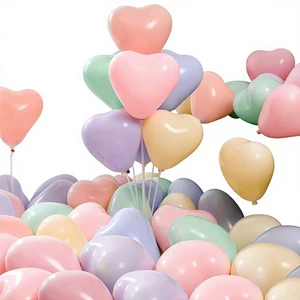 10 Inch Glossy Latex Heart Balloon Set for Wedding Party Birthday Decoration China