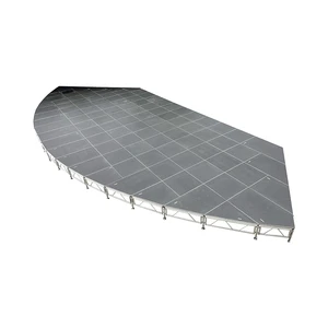 Customized Aluminum Alloy Round Quick Setup Stage Portable Easy Installation For Events Weddings Performances