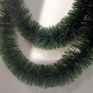 Wholesale Christmas Tree Decorations Red Berry Dark Green Ribbons Tinsel Garland
