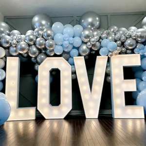 Signvia Custom Wedding Decor Sign Bulb Giant Outdoor LED Marquee Letters Party Wedding Birthday Illuminated Sign
