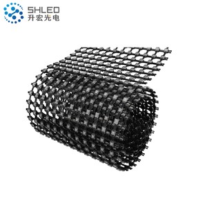 DC36V Highlight 1.3W Flexible P50 Led Curtain Mesh RGB 6000nit Outdoor Daytime For Building Media Facade Lighting