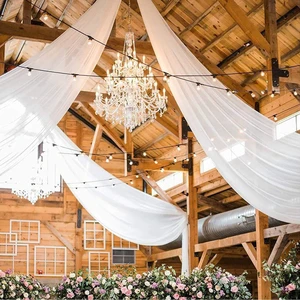 Steel Transparent Backdrop Table Decoration Drape Wedding Ceiling Draping