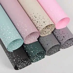 Wholesale Dot Printed Paper Waterproof Wrapping Flowers Bright-coloured Wrapping Paper