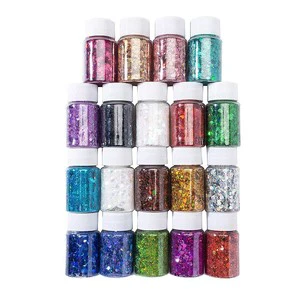 Ultra Shiny DIY Laser Nail Art Mixed Eye Colorful Glitter Fine Powder Sequins Modern Style Bulk Christmas Party Supplies
