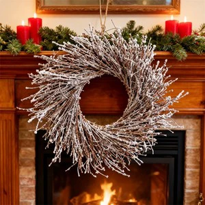 Natural Branches Christmas Door Wreath Tree Wreath for Celebration Parties for Home Decor Festive Outdoor Ornament