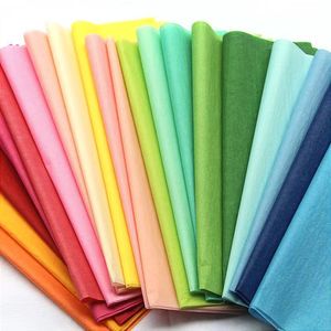 Bulk Colorful 17g 50*70cm Tissue Paper for Flower Wrapping Wedding Birthday Gift DIY