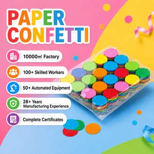 Factory Custom Color 5cm Round Paper Confetti Bulk Tissue Paper Confetti for Wedding Party Decoration