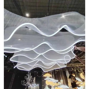 Hot Sale Ceiling Curtain Wedding Curtain S Shape Wedding Party Romantic Backdrop Decor for Wedding