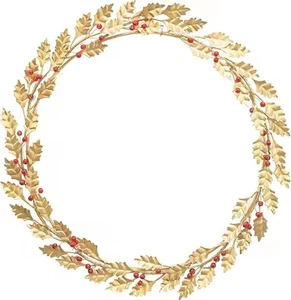 Christmas Wreath Festive Garland Christmas Tree Decoration Wedding Metal Wreath Hanger for Hotel Home Usage