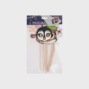 Photo Booth Props 10 Pcs Party Fun Masks Animal Faces Sticks