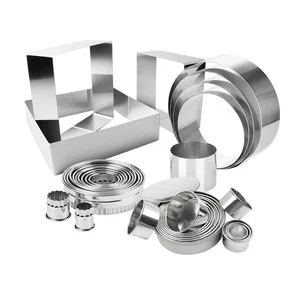 Kitchen Baking Mold Diy Round Circle Non-Stick Stainless Steel Mould Mousse Cake Ring