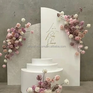 Hotsale Modern Wedding Arch Decorations Backdrops for Outdoor Events Wedding Parties Wedding Stage Decoration PVC/Acrylic