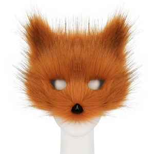 Halloween Ball Masks Animal Wolf Fox Make-up Masks for Men and Women Animation Exhibition Cosplay Festival Performance Props