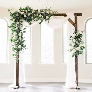 High Quality Wooden Wedding Flower Arch Entrance Backdrop for Party Decor Model Yc-020
