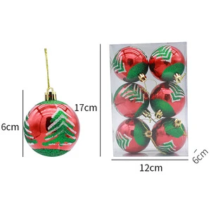 Plastic Christmas Tree Ornament Pendant Balls Christmas Decoration Supplies for Party Decorations