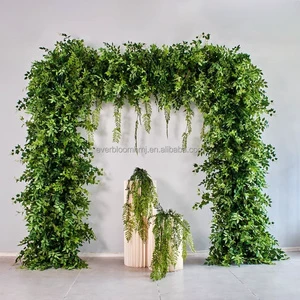 T3 Wedding Entrance Flower Arch Decoration Background Foliage Arch Stand Wedding Walkway Decor Artificial Greenery Arch for Sale