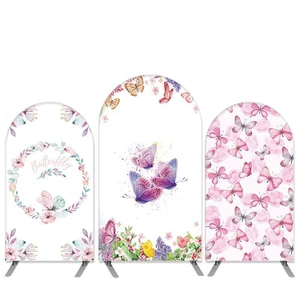 Removable Aluminum Alloy Arched Background Cover for Wedding and Birthday Party Decoration Background