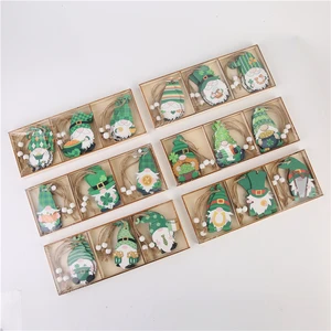 High Quality Wooden Santa Claus Pendants Christmas Ball & Tree Ornaments for Home Decor