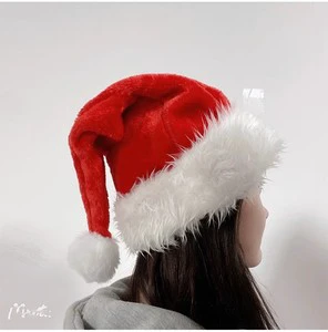 Yiwu Wholesale Luxury Santa Hat Cozy Christmas Party Supplies for Adults and Children for Decorations