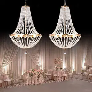 Custom Staircase Decorative Hotel Hanging Light Gold Silver Crystal Luxury Led Fixtures Ceiling Chandelier for Wedding Decor