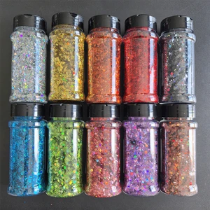 2oz Eco-Friendly Glitter Powder Holographic Glitter Chunky Glitter For Craft Decoration