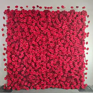 Wedding Ceiling Background Frame Decoration Artificial Silk Roses Baby's Breath Hydrangeas Instagram-Worthy Event Supplies