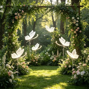 Durable Wedding Arch With Stable Metal Base, Suitable For Outdoor/Indoor Ceremonies And Easy To Decorate With Lights/Flowers
