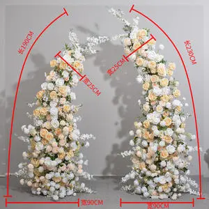 Custom Designed Artificial Flower Arch for Weddings and Parties Event Decoration Supply