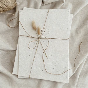 Handmade Paper Printing Cards Biodegradable Flower Seed Paper