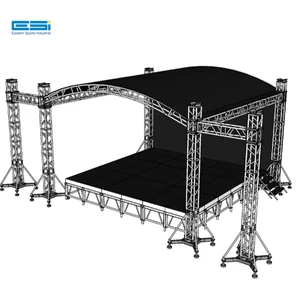 ESI-Aluminum Outdoor Event Truss System Concert Roof Truss For Hanging Speakers