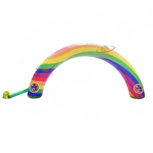 Giant Inflatable Rainbow Arch Gate with CE Certification Oxford Cloth Material Electric Pump Inflation