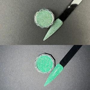 Cosmetic Grade Magic Diamond Disco Multi Colour Shimmer High Pigmented Titanium Nail Glitter Eco-friendly Effect Powder Tumbler
