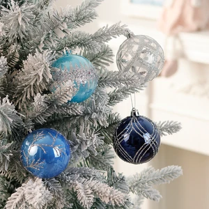 SHUANGYUAN Classic Popular Christmas Ball With Hand Painted Christmas Tree Hanging Ornament Decoration