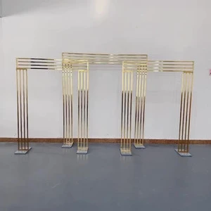 Gold Metal Wedding Arch Wedding Party Supplies Arch Frame Flower Stand Arch Backdrop for Wedding Decorations