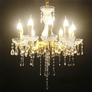 New Wedding Props Iron Plating Crystal Chandelier Stage Party Wedding Ceiling Decoration Chandelier Wedding Lights